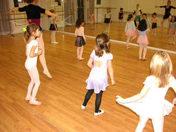 Kids enjoying a ballet lessons