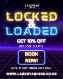 10% Off – Locked &amp; Loaded Parnell (1052) Party Hire _small