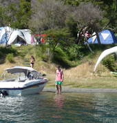 Camping at Hot Water Beach Lake Tarawera