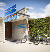 Oceans resort reception, 50m down the drive