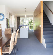 full kitchen and dining facilities in every apartment