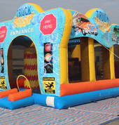 Truck Wash Castle. Perfect for Summer. Squirts water.