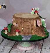 Enchanted forest themed cake