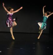 Jazz dancers on stage