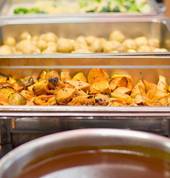 Beautiful fresh hot vegetables cooked to perfection