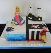 Custom made Pirate/Mermaid themed Cake