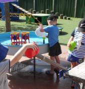 Water play at Preschool