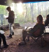 We go camping both on our own and on bigger camping events.