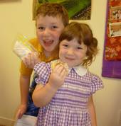Bread making from a past school holiday activity.
