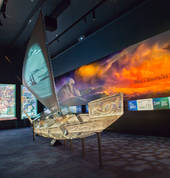Waka - Canoe, Rotorua Museum Te Whare Taonga o Te Arawa