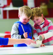 Waikato Kindergarten Association boys having fun cooking