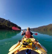 Bluebird day on the Queen Charlotte Sound