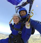 Enjoy the serenity of a beautiful parachute ride with stunning views in every direction.