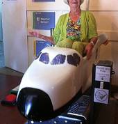 Kids of all ages love the space shuttle ride.