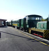 Train at Waihi Station