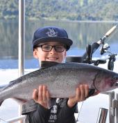 Fishing on Lake Mapourika