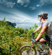 Mountain Biking on Great Lake Trail