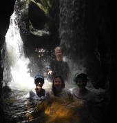 Squeeze Trip (climb through the squeeze to the waterfall and hot pools)