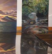 Paintings from our art exhibition in July