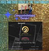 2023 and 2022 Excellence Sports Award finalist for "Head Coach of the Year"