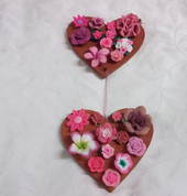 MDF Decoupage Hanging Hearts