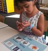 Language and literacy activities are introduced when the child is ready and interested