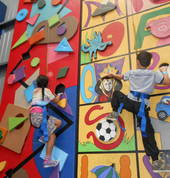 Kids in action at our holiday programme.