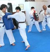 Senior class pad training