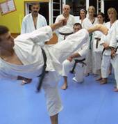 Advanced karate class