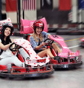 Girls drifting up a storm