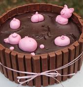 Happy As Pigs In Mud Cake