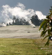 2nd on Tauhara showing fumerols with frosty start