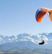 flying in the mountains