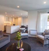 Light and roomy living areas with private patios and balconies