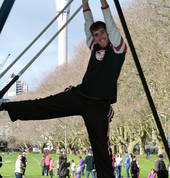 Family Circus Sunday Trapeze