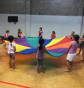 Tumble Fun Holiday Workshop - some parachute fun!
