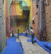 The more advanced manual belay walls are a great way to push yourself