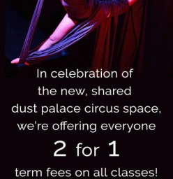 Two for One Aerial Classes at the Dust Palace! Penrose (1061) Circus